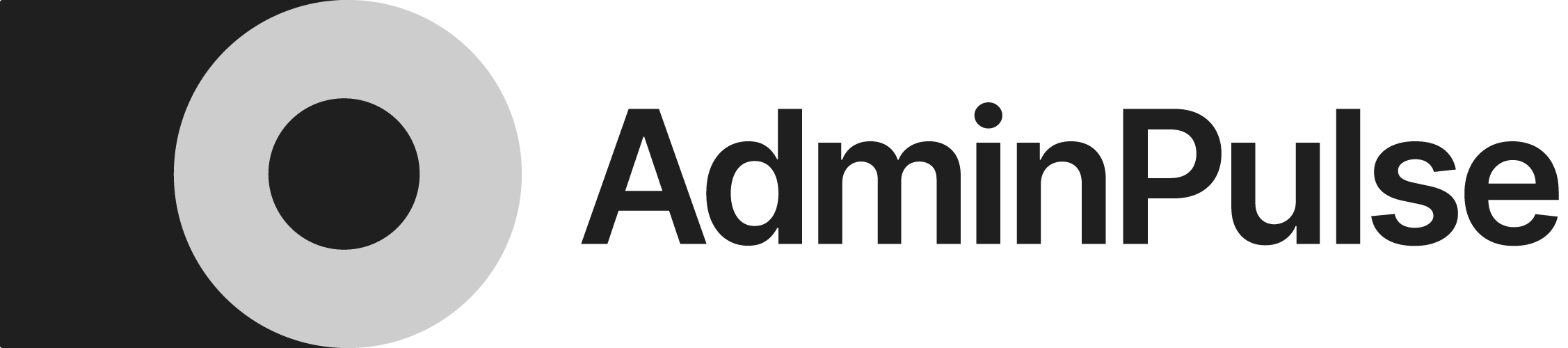 AmdinPulse logo grayscale